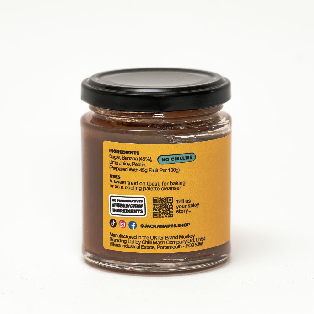 jackanapes sweet banana jam spread social media ingredients and website