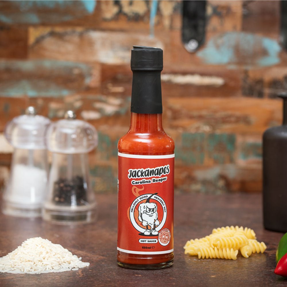 Carolina Reaper Hot Sauce 150ml - Extremely Hot Vegan Chilli Sauce Made with Carolina Reaper Peppers and Citrus Fruits - Made in the UK