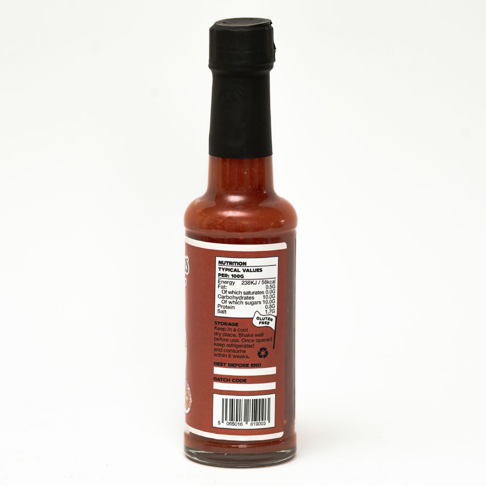 Carolina Reaper Hot Sauce 150ml - Extremely Hot Vegan Chilli Sauce Made with Carolina Reaper Peppers and Citrus Fruits - Made in the UK
