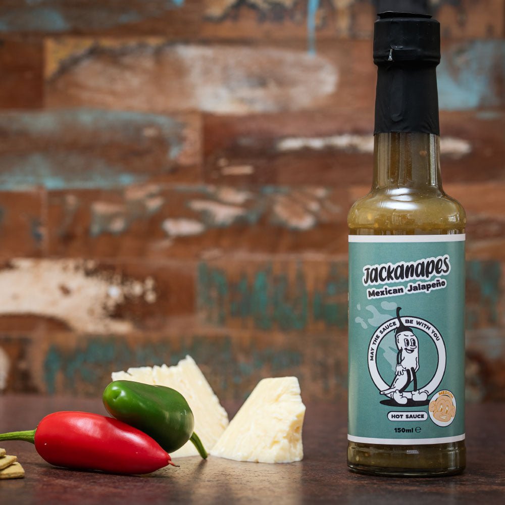 Mexican Hot Sauce 150ml - Mild Mexican-Style Vegan Chilli Sauce Made with Jalapeños and Lime Juice - Made in the UK