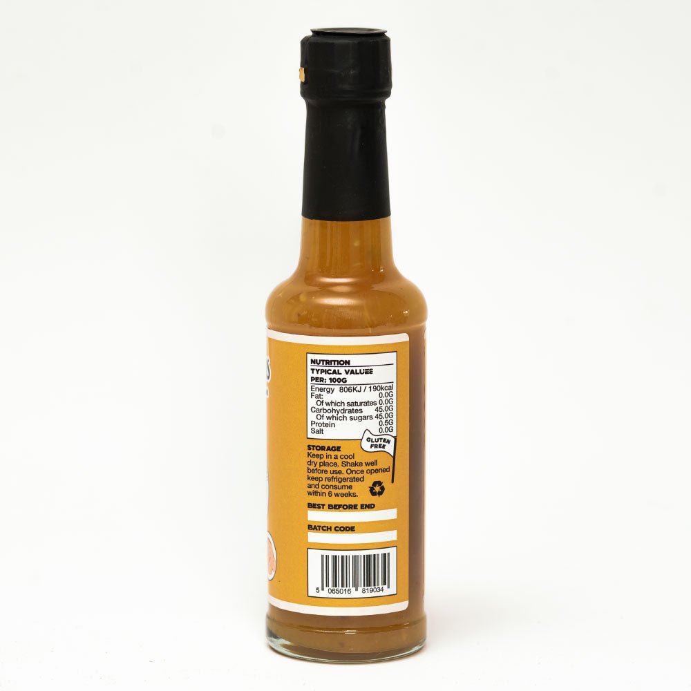 Scotch Bonnet Hot Sauce 150ml - Sweet Tropical Vegan Chilli Sauce Made with Mango, Pineapple, Lime and Cane Sugar - Made in the UK