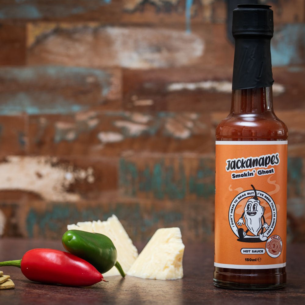 Smokin’ Ghost Hot Sauce 150ml - Very Hot Vegan Barbecue Chilli Sauce Made with Ghost Peppers - Made in the UK