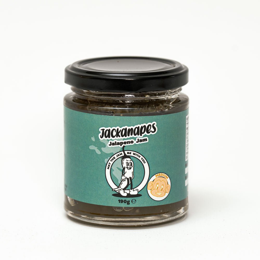 Jalapeño Chilli Jam 190g - Mild Vegan Chilli Condiment Made with Jalapeños, Apples and Lemons - Made in the UK
